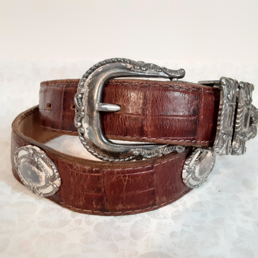 3-D DDD Belt Co. Sz 28 Womens concho Belt Western